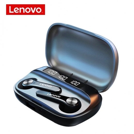 Lenovo Wireless Semi-in-ear Sports Earbuds with Charging Case Black - delivered by Taw9eel Fast