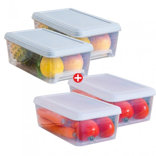 Plastic Food Organizer and Preserver By Taw9eel Essentials - 1 + 1 Free 