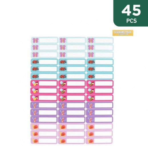 Girl Name Labels Small - 45 Pieces