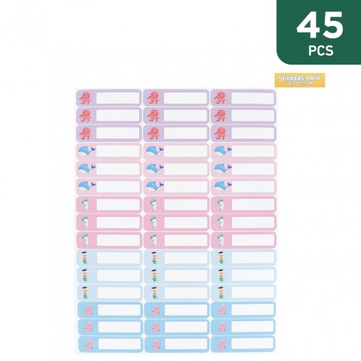 Girl Name Labels Small - 45 Pieces