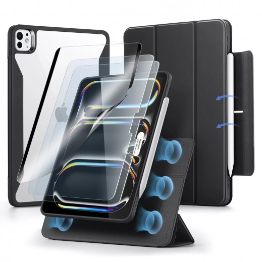 ESR Rebound Magnetic Case For iPad Pro 11 (2024) - Black - delivered by Taw9eel Fast