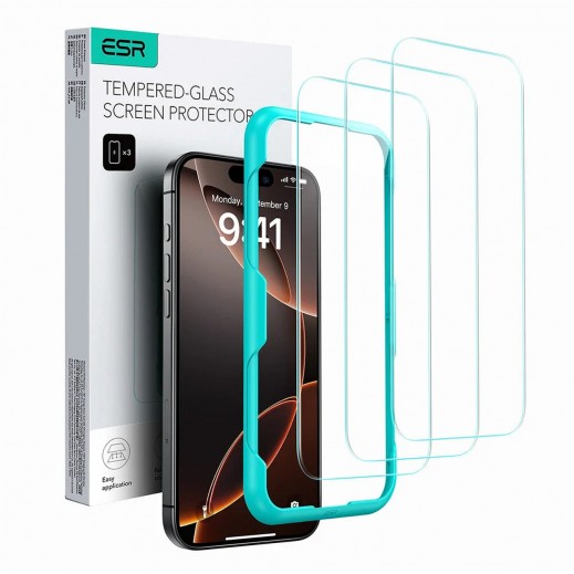 ESR Tempered Glass Screen Protector For iPhone 16 Pro - delivered by Taw9eel Fast