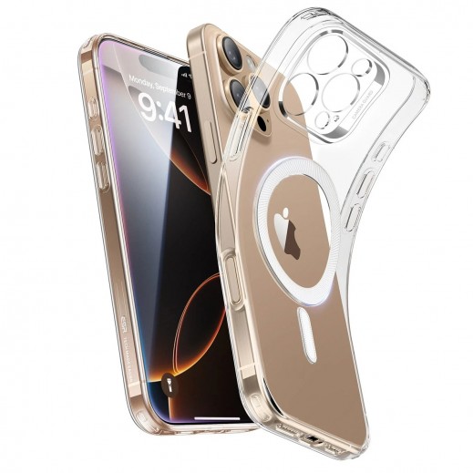 ESR Zero Clear Case HaloLock For iPhone 16 Pro Max - Clear - delivered by Taw9eel Fast