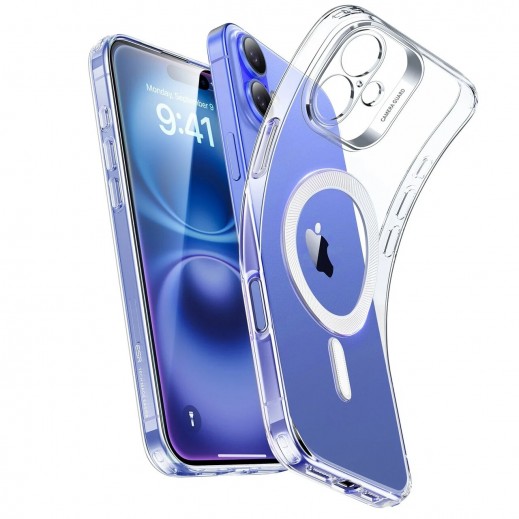 ESR Zero Clear Case HaloLock For iPhone 16 - Clear - delivered by Taw9eel Fast