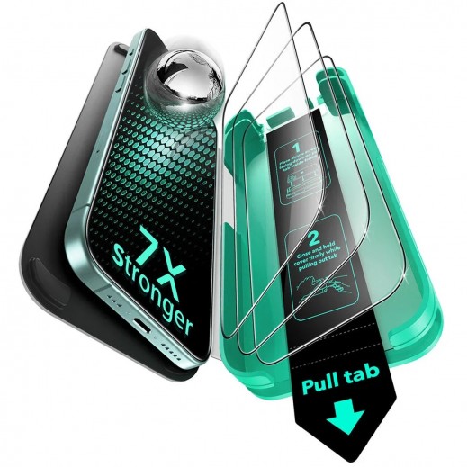 ESR Tempered Glass Screen Protector For iPhone 16/15 - delivered by Taw9eel Fast