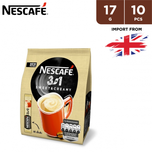Buy Nescafe 3 in 1 Sweet & Creamy Instant Coffee 10 x 17 g توصيل