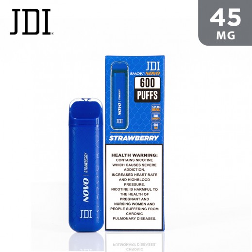 JDI Novo Disposable Vape 45 mg Strawberry - delivered by Taw9eel Fast