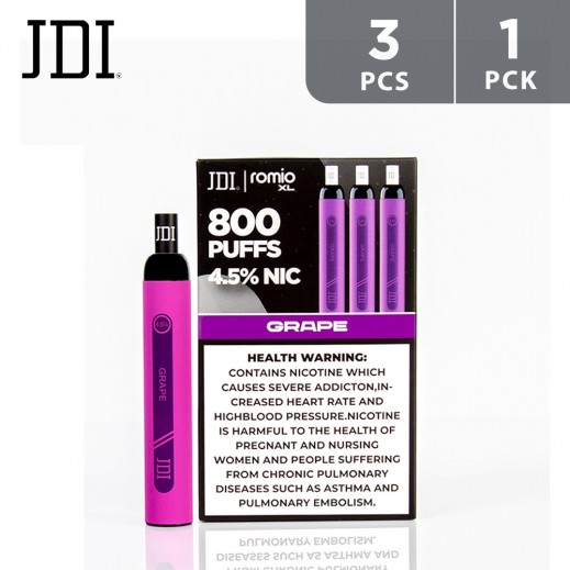 JDI Romio Pro Xl Device Grape 3 Pieces - delivered by Taw9eel Fast