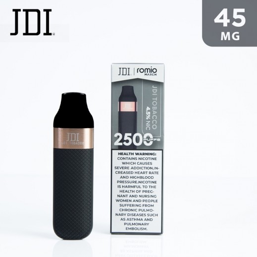 JDI Romio March 4.5% Nicotine 45 mg Vape Tobacco - 2500 Puffs - delivered by Taw9eel Fast