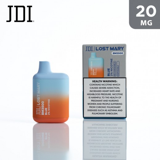 Lost Mary BM3500 Disposable Device Blue 20 mg 3500 Puffs - delivered by Taw9eel Fast