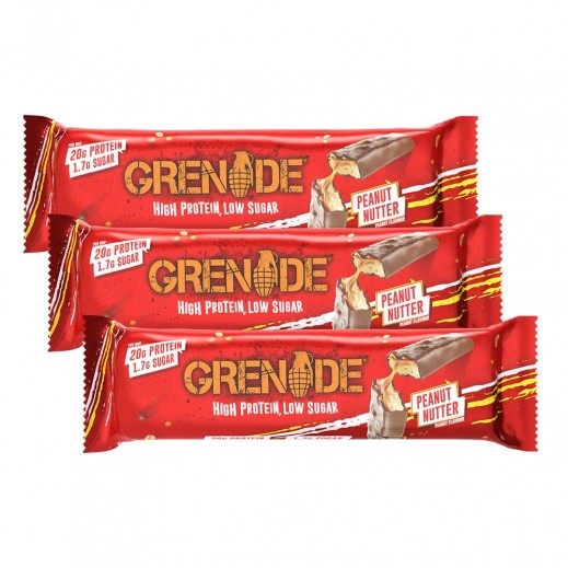Grenade Peanut Nutter High Protein Bar 3 x 60 g - delivered by Taw9eel Fast