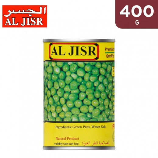 Al Jisr Green Peas Can 400 g