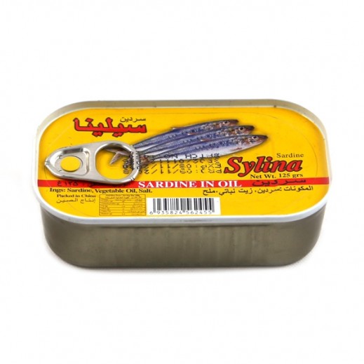 Sylina Sardines In Oil 125 g - delivered by Taw9eel Fast