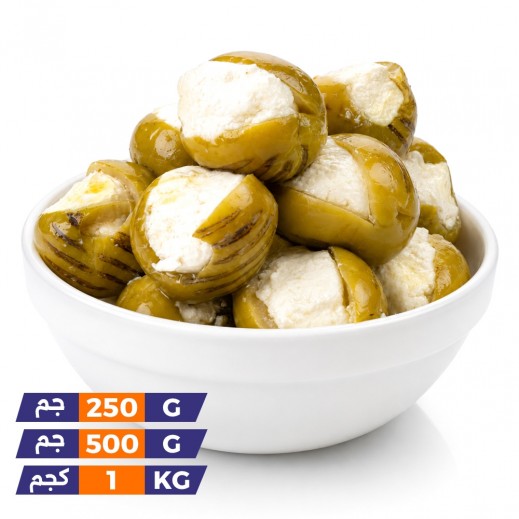 Jordanian Grilled Labneh Stuffed Olives