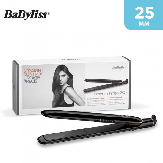 Babyliss Smooth Finish Hair Straightener 25 mm - Black