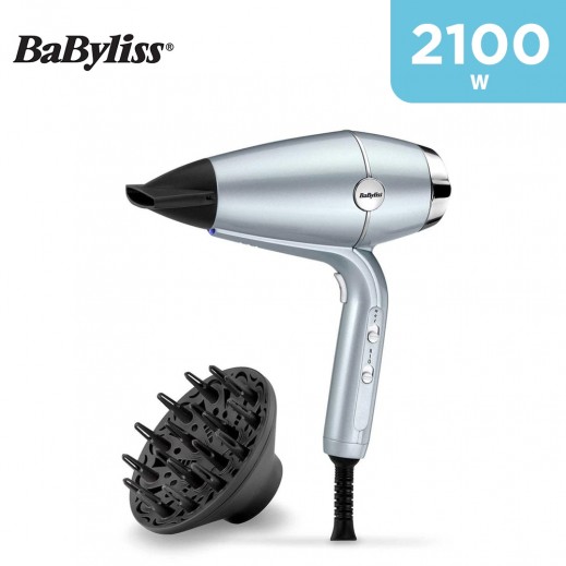 Babyliss 2100w Hydro-Fusion Dc Hair Dryer - Blue