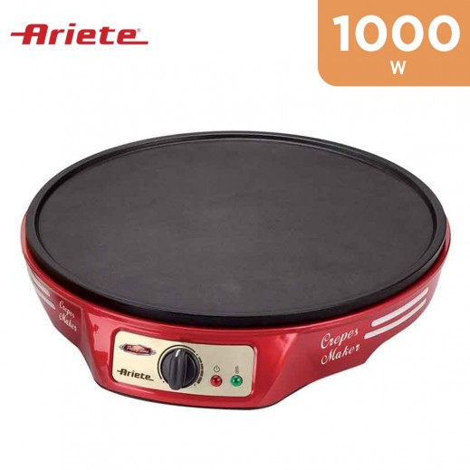 Ariete Party Time 1000W Crepe Maker - Red