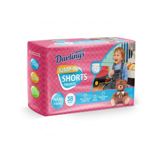 Darlings Maxi Jump In Shorts (7-15 kg) 38 Pieces - delivered by Taw9eel Fast