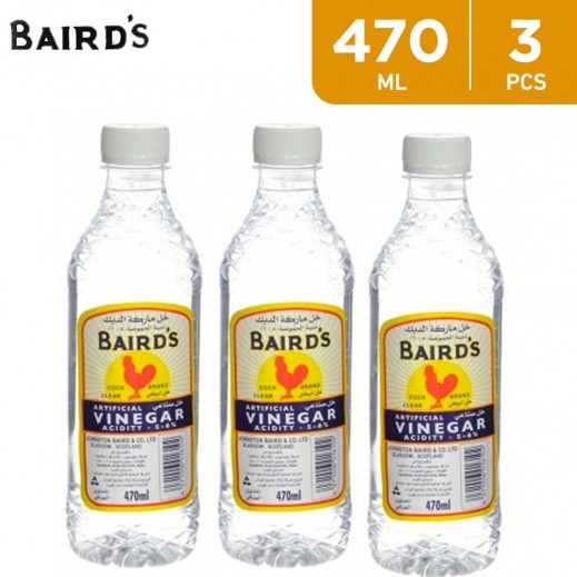 Bairds White Vinegar 3x470 ml - delivered by Taw9eel Fast
