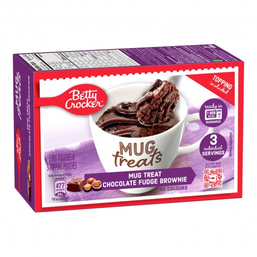 Betty Crocker Mug Treats Hot Fudge Brownie w/ Fudge Topping 300 g - delivered by Taw9eel Fast