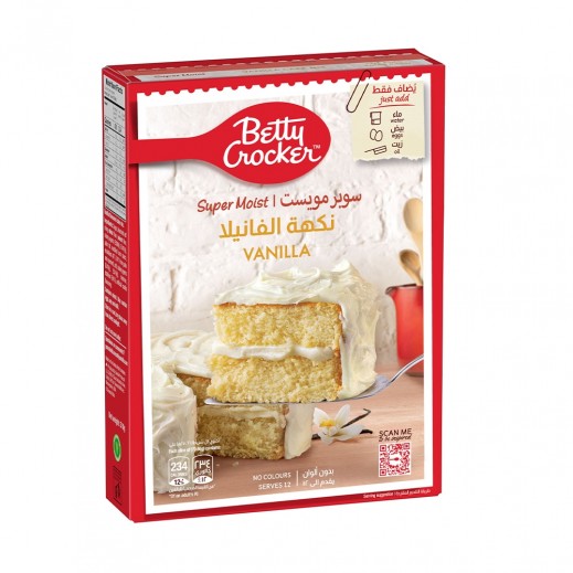 Betty Crocker Super Moist Supreme Vanilla Cake Mix 510 g - delivered by Taw9eel Fast