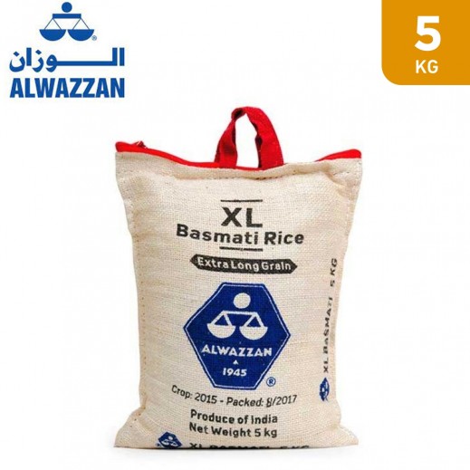 Al Wazzan XL Basmati Rice 5 kg - delivered by Taw9eel Fast