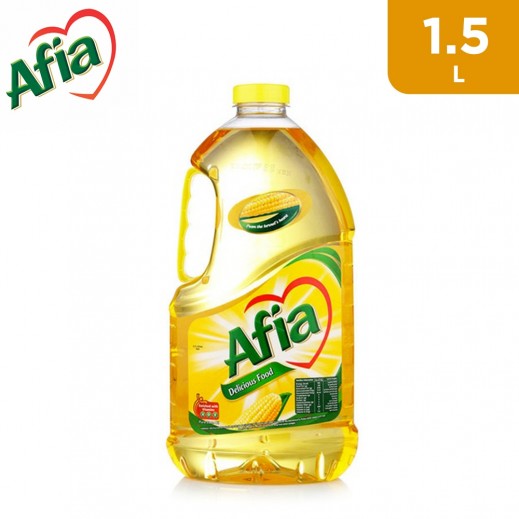 Afia Corn Cooking Oil 1.5 L - delivered by Taw9eel Fast