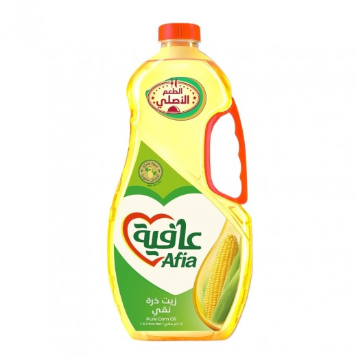 Afia Corn Cooking Oil 1.5 L - delivered by Taw9eel Fast