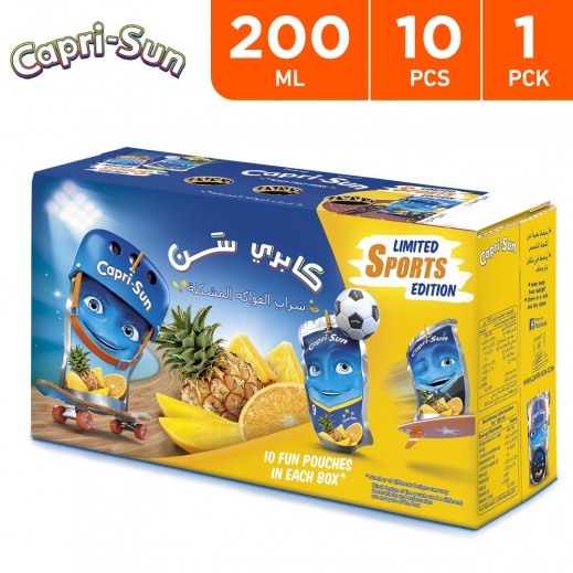 Capri Sun Limited Sport Edition Mix Fruit Juice Pouch 10 x 200 ml - delivered by Taw9eel Fast