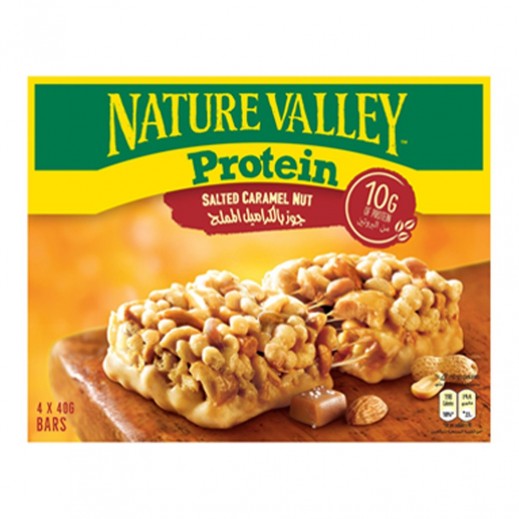 Nature Valley Salted Caramel Protein Nut Bar 4 × 40 g