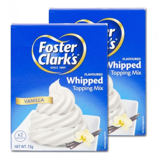 Foster Clark's Whipped Topping Mix Vanilla 2 x 72 g - delivered by Taw9eel Fast