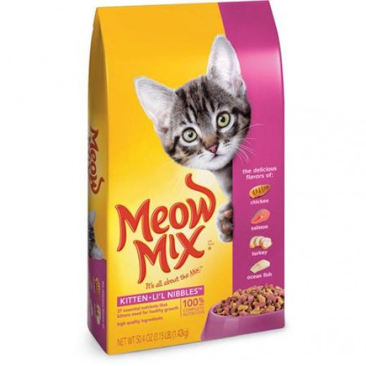 Meow Mix Kitten Lil Nibbles (Cats Food) 1.43 kg - delivered by Taw9eel Fast