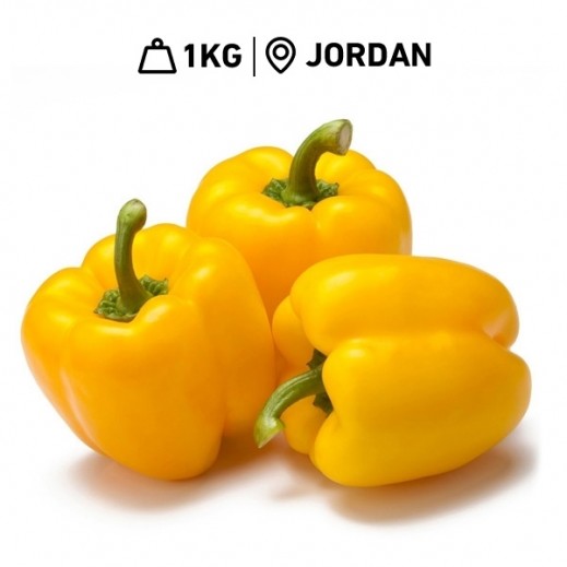 Fresh Jordanian Yellow Capsicum (1 kg Approx.) - delivered by Taw9eel Fast