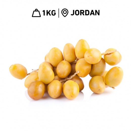 Fresh Jordanian Berhi Dates (1 kg Approx) - delivered by Taw9eel Fast