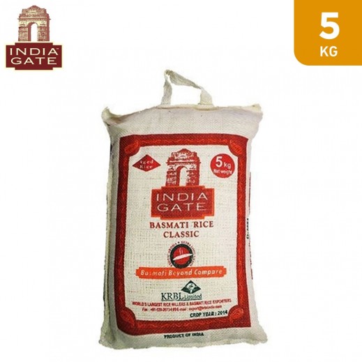Buy India Gate Classic Basmati Rice 5 kg توصيل