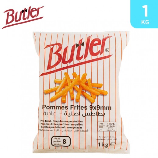 Butler Frozen Pommes Frites 9x9mm Potato Fries 1 kg - delivered by Taw9eel Fast