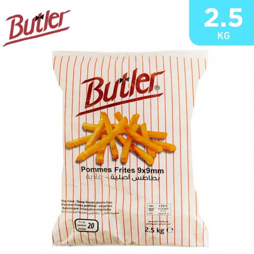 Butler Frozen Pommes Frites 9x9mm Potato Fries 2.5 kg