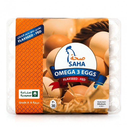 Saha Omega 3 Medium Eggs 30 Pieces