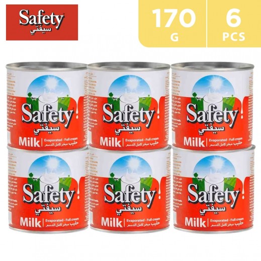 Safety Evaporated Full Cream Milk 6 x 170 g