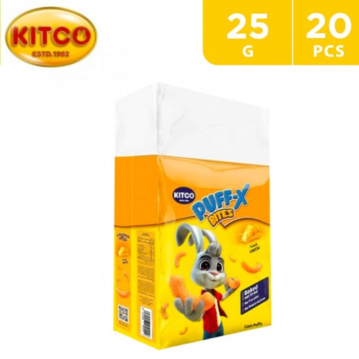 Kitco Puff-X Bites Cheese Snacks Bag 20 x 25 g - delivered by Taw9eel Fast