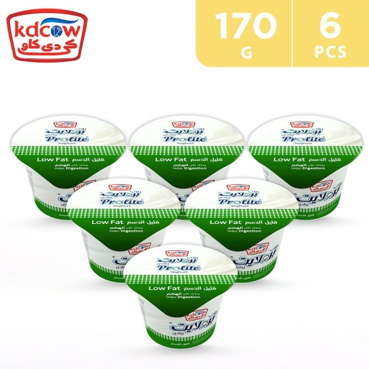 KDCOW Yoghurt Low fat Probiotic 6x170 g - delivered by Taw9eel Fast