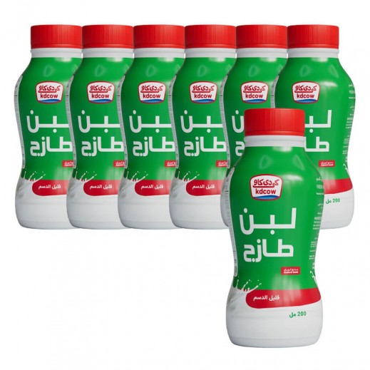 Kdcow Fresh Low Fat Laban 6 x 200 ml - delivered by Taw9eel Fast