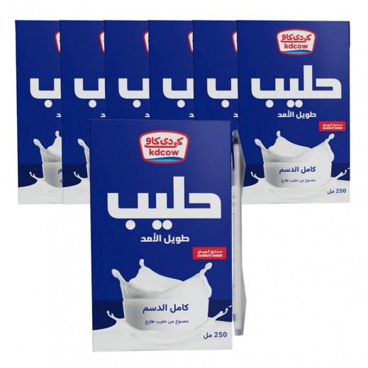 Kdcow UHT Full Cream Milk 6 x 250 ml - delivered by Taw9eel Fast