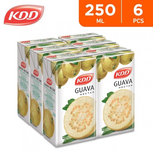 KDD Guava Nectar Juice 6 x 250 ml - delivered by Taw9eel Fast