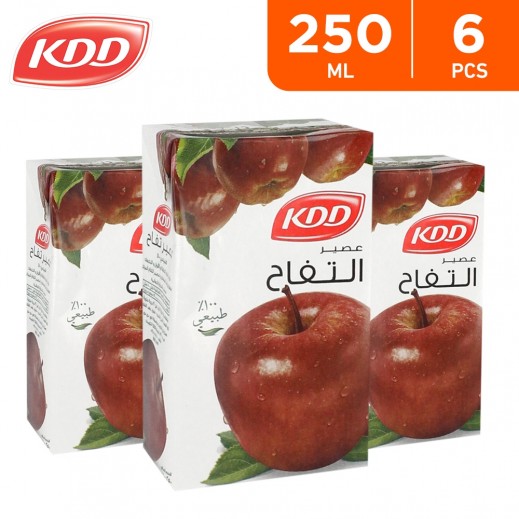 KDD Apple Juice 6 x 250 ml - delivered by Taw9eel Fast