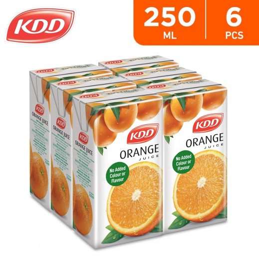 KDD Orange Juice 6 x 250 ml - delivered by Taw9eel Fast
