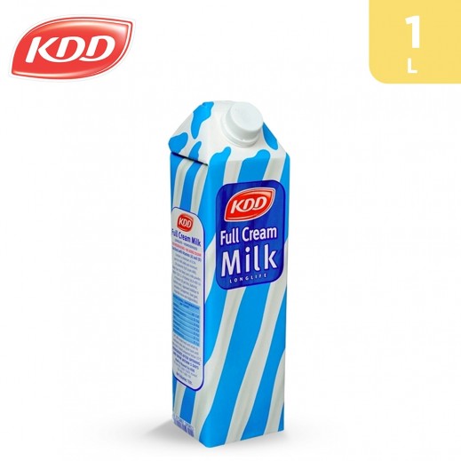 KDD Long Life Full Cream Milk 1 L - delivered by Taw9eel Fast