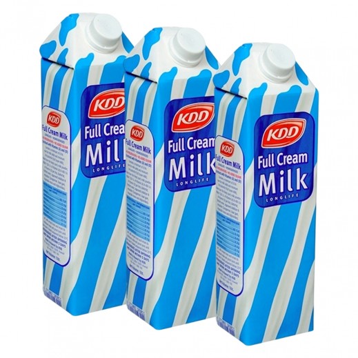 KDD Full Cream Long Life Milk 3 x 1L