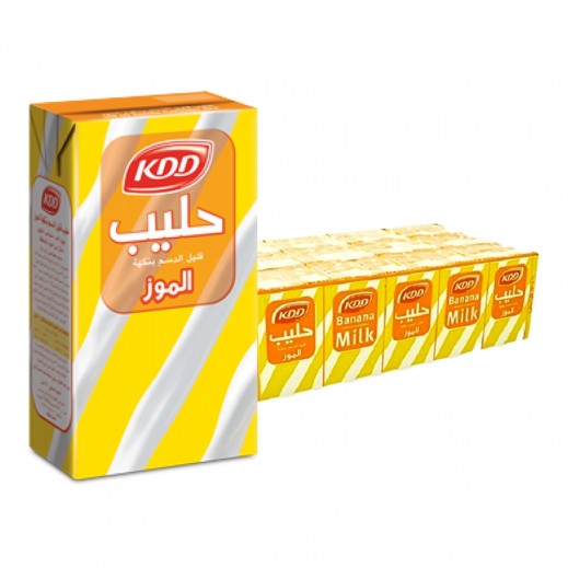 KDD Banana Flavoured Milk Carton 24x250 ml