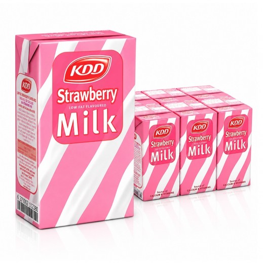 KDD Strawberry Flavored Milk 6 x 250ml